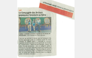 La Compagnie des Archers Gapençais s'aventure en Isère