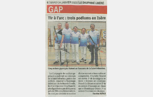 Trois podiums en Isère pour les Archers Gapençais