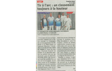 Du podium à tous les niveaux pour les Archers Gapençais au concours caturige