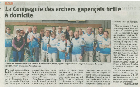 La Compagnie des Archers Gapençais brille à domicile
