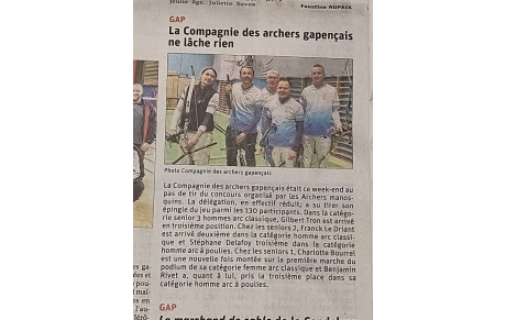 La Compagnie des Archers Gapençais ne lâche rien