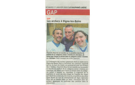 Les archers à Digne-les-Bains