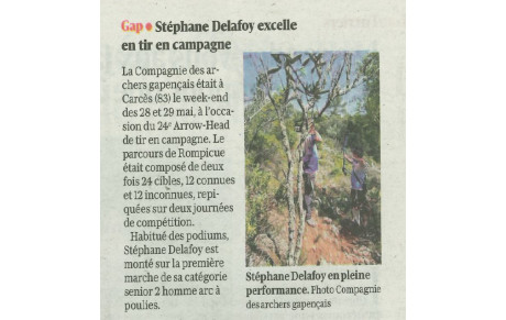 Stéphane Delafoy excelle en tir en campagne