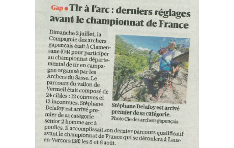 Tir en Campagne : derniers réglages avant le championnat de France